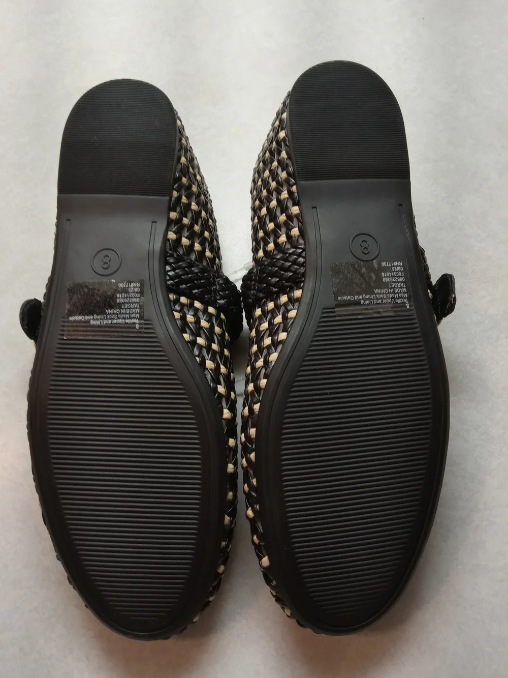 Universal Thread Black and Natural Woven Mary Jane Flats - Picture 3 of 3